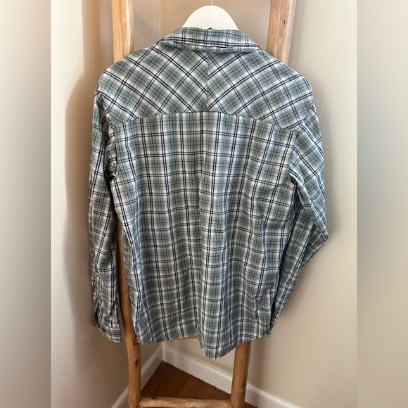 Mens Columbia Size M Insect Blocker Shield Repellent Plaid Button Down Shirt - Picture 2 of 7